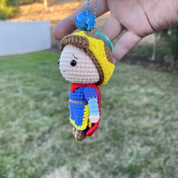Snow White & Prince Crochet Keychain Set | Amigurumi Couple Bag Charms - Picture 6 of 10